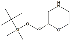 (S)-2-((tert-butyldimethylsilyloxy)methyl)morpholine Structure