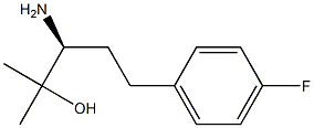 (S)-3-amino-5-(4-fluorophenyl)-2-methylpentan-2-ol Struktur