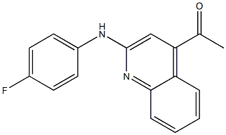 1-(2-(4-fluorophenylamino)quinolin-4-yl)ethanone Structure