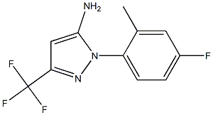1-(4-fluoro-2-methylphenyl)-3-(trifluoromethyl)-1H-pyrazol-5-amine Structure