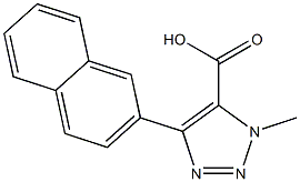 1-methyl-4-(naphthalen-2-yl)-1H-1,2,3-triazole-5-carboxylic acid Struktur