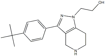 2-(3-(4-tert-butylphenyl)-4,5,6,7-tetrahydro-1H-pyrazolo[4,3-c]pyridin-1-yl)ethanol Structure