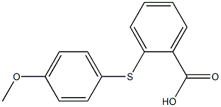 2-(4-methoxyphenylthio)benzoic acid Struktur