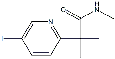 2-(5-iodopyridin-2-yl)-N,2-dimethylpropanamide Struktur