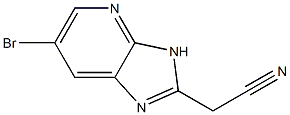 2-(6-bromo-3H-imidazo[4,5-b]pyridin-2-yl)acetonitrile Struktur