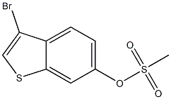 3-bromobenzo[b]thiophen-6-yl methanesulfonate Struktur