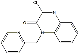 3-chloro-1-(pyridin-2-ylmethyl)quinoxalin-2(1H)-one Struktur