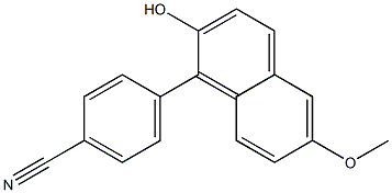 4-(2-hydroxy-6-methoxynaphthalen-1-yl)benzonitrile Structure