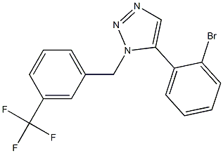 5-(2-bromophenyl)-1-(3-(trifluoromethyl)benzyl)-1H-1,2,3-triazole Struktur