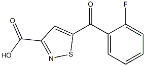 5-(2-fluorobenzoyl)isothiazole-3-carboxylic acid Structure