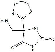 5-(aminomethyl)-5-(thiazol-2-yl)imidazolidine-2,4-dione Structure