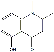 5-hydroxy-1,2-dimethylquinolin-4(1H)-one Struktur