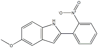 5-methoxy-2-(2-nitrophenyl)-1H-indole Structure