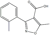 5-methyl-3-o-tolylisoxazole-4-carboxylic acid Struktur