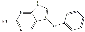 5-phenoxy-7H-pyrrolo[2,3-d]pyrimidin-2-amine 结构式