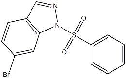 6-bromo-1-(phenylsulfonyl)-1H-indazole Structure