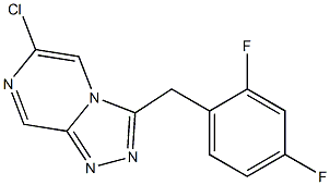 6-chloro-3-(2,4-difluorobenzyl)-[1,2,4]triazolo[4,3-a]pyrazine Structure
