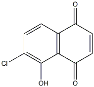 6-chloro-5-hydroxynaphthalene-1,4-dione Structure
