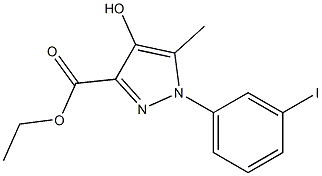  ethyl 4-hydroxy-1-(3-iodophenyl)-5-methyl-1H-pyrazole-3-carboxylate