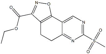 ethyl 7-(methylsulfonyl)-4,5-dihydroisoxazolo[5,4-f]quinazoline-3-carboxylate Struktur