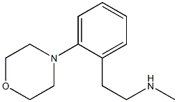 N-methyl-2-(2-morpholinophenyl)ethanamine Struktur