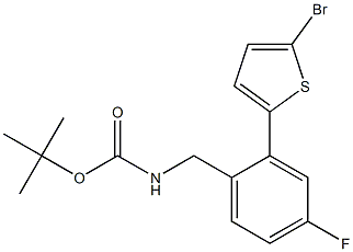 tert-butyl 2-(5-bromothiophen-2-yl)-4-fluorobenzylcarbamate