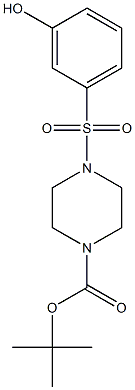tert-butyl 4-(3-hydroxyphenylsulfonyl)piperazine-1-carboxylate Structure
