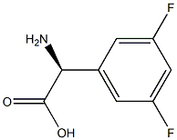 (S)-2-amino-2-(3,5-difluorophenyl)acetic acid Structure