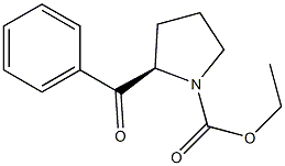 Ethyl (R)-2-benzoylpyrrolidine-1-carboxylate Struktur
