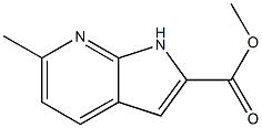 Methyl 6-methyl-1H-pyrrolo[2,3-b]pyridine-2-carboxylate 结构式