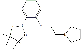 1-{2-[2-(4,4,5,5-TETRAMETHYL-[1,3,2]DIOXABOROLAN-2-YL)-PHENOXY]-ETHYL}-PYRROLIDINE, , 结构式