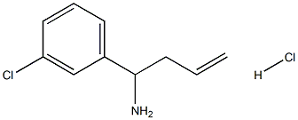 1-(3-chlorophenyl)but-3-en-1-amine hydrochloride Struktur