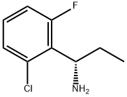 (S)-1-(2-氯-6-氟苯基)丙-1-胺, 1213624-74-8, 结构式