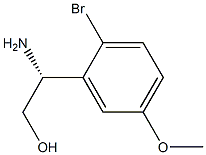 (R)-2-氨基-2-(2-溴-5-甲氧基苯基)乙-1-醇, 1213339-89-9, 结构式