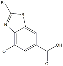 2-Bromo-4-methoxy-benzothiazole-6-carboxylic acid Structure