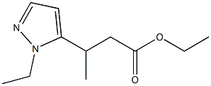 ethyl 3-(1-ethyl-1H-pyrazol-5-yl)butanoate 结构式