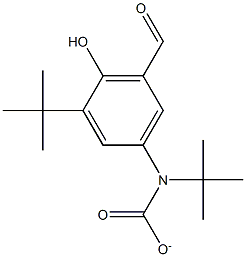 TERT-BUTYL(3-(TERT-BUTYL)-5-FORMYL-4-HYDROXYPHENYL)CARBAMATE, , 结构式
