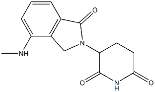 3-[4-(Methylamino)-1,3-dihydro-1-oxo-2H-isoindol-2-yl]-2,6-piperidinedione Struktur