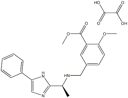 Benzoic acid, 2-methoxy-5-[[[(1S)-1-(5-phenyl-1H-imidazol-2-yl)ethyl]amino]methyl]-, methyl ester (oxalic acid)