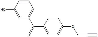 (3-Hydroxyphenyl)(4-(prop-2-yn-1-yloxy)phenyl)methanone >=95% Structure