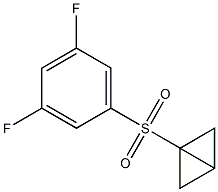 1-((3,5-Difluorophenyl)sulfonyl)bicyclo[1.1.0]butane 95% Structure