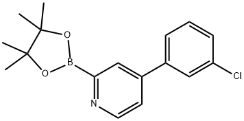 4-(3-chlorophenyl)-2-(4,4,5,5-tetramethyl-1,3,2-dioxaborolan-2-yl)pyridine,2223012-96-0,结构式