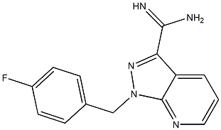 1-(4-fluorobenzyl)-1H-pyrazolo[3,4-b]pyridine-3-carboximidamide Structure