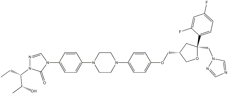 2243785-99-9 4-(4-(4-(4-(((3S,5S)-5-((1H-1,2,4-triazol-1-yl)methyl)-5-(2,4-difluorophenyl)tetrahydrofuran-3-yl)methoxy)phenyl)piperazin-1-yl)phenyl)-1-((2R,3S)-2-hydroxypentan-3-yl)-1H-1,2,4-triazol-5(4H)-one