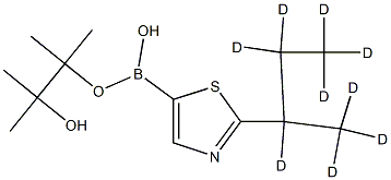 2-(sec-Butyl-d9)-thiazole-5-boronic acid pinacol ester Structure