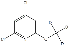 2,4-Dichloro-6-(methoxy-d3)-pyridine 化学構造式