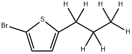 2-Bromo-5-(n-propyl-d7)-thiophene Struktur