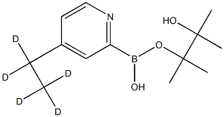 4-(Ethyl-d5)-pyridine-2-boronic acid pinacol ester,2223027-67-4,结构式