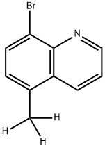 8-Bromo-5-(methyl-d3)-quinoline Struktur