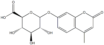 4-甲基伞形酮葡糖甘酸(MUG)对照培养基 结构式